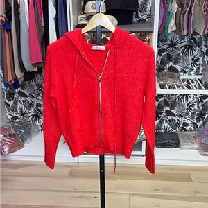 Red Zip-Up Hoodie